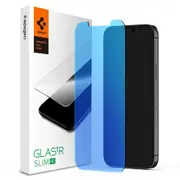 SPIGEN iPhone 16e/ 14/ 13/ 13 Pro Screen Protector, Genuine EZ Fit AntiBlue Tempered Glass 2PCS Cover for Apple