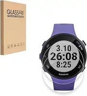 HYGMOCC Screen Protector for Garmin Forerunner 55 45 45S Smartwatch Tempered Glass Film, 9H Hardness,Anti-Scratch,High Definition,Bubble Free (2 pcs)