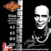 Rotosound BS66 Swing Bass 66 Stainless Steel Bass Guitar Strings (43 65 80 110)