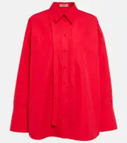 [Valentino] Valentino Cotton poplin shirt AU 12 red