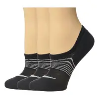 在飛比找ETMall東森購物網優惠-Nike 2018女時尚輕量無痕低切黑色條紋運動短襪3入組