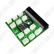PCI-E 6 PIN 1600W Mining Power DPS-1200FB 12 Ports Breakout Board For HP PSU GPU