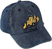 [SEAUR] Baseball Cap Children's Digger Denim Cap Boys Girls 3-8 Years Adjustable Baseball Cap Cotton Baseball Cap Toddler Cap Cap 52-54 cm
