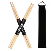 Classic Drum Sticks 5A Maple Wood Drumsticks With Storage Bag, 2 Pairs.