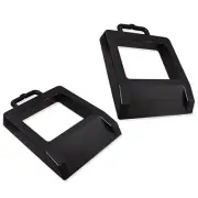Rubber Heavy Duty Pallet Jack Wheel Chock 2 Pack, Premium Pallet Jack Stopper F