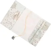 DOITOOL Ornamental Fabric Book Protector Sleeve Reusable Book Cover Protector for Notebooks Stylish Design for and Travel Lightweight Washable and Fabric Protection