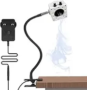 Solder Fume Extractor Kit, Solder Smoke Absorber Fan, Portable Fume Remover with Dimmable Led Lights and Suction, 15 Activated Carbon Filters for Soldering Welding Wood Burning Brazing