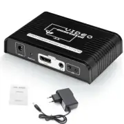 Component Video Ypbpr Digital Analog Audio To HDMI Converter Display Adapter