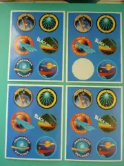 Vtg 1983 Hallmark Stickers UNIVERSE SPACE THEMED (4) Sheets