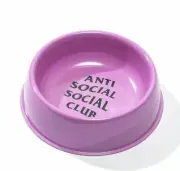 Anti social club assc dog bowl food water slurping sluprin pink Slurp New