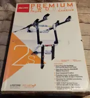 Allen Sports Deluxe 2-Bicycle Trunk Mounted Bike Rack Carrier 102S Black & White
