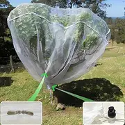2 Pack 8x6 Ft Fruit Tree Netting with Double Zippers, Insect Bird Barrier Mesh, Garden Bug Netting Plant Cover Protection for Blueberry, Citrus, Flower, Preventing Deer, Squirrel