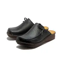 在飛比找蝦皮商城優惠-MIT台灣製 張菲鞋 前包後空拖鞋 - 黑色