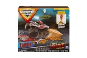 Monster Jam, Zombie Monster Dirt Starter Set, Featuring 8oz of Monster Dirt and Official 1:64 Scale Die-Cast Truck