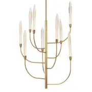 Telbix Lighting Archer 9LT LED Pendant Light - Antique Gold