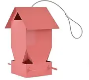 2022 Bird Feeder Wire Hanging Wild Bird Feeder with top Parrot Sparrow Garden Paddock Outdoor Decoration