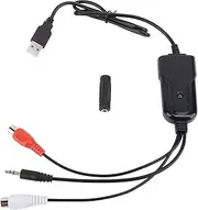 USB Audio Capture Card, Audio Cassette to Digital Converter by 3.5mm AV Interface, to Mp3 Converter for Cassette Tapes to Mp3 Converter