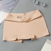 [FARZAH] Women Panties Female Underwear 3PCS/Set Seamless Women Boyshorts Boxers Cotton Crotch Ladies Safety Pants Thin Underwear for Spring Summer(Skin 1pc,L)