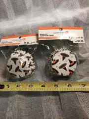 CELEBRATE IT Baking Cups Cupcake Wraps 4 Pkg X24 NEW Halloween SpiderWeb Witch