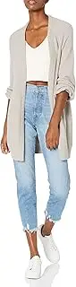 [The Drop] Women's Mirabelle Long Bell-Sleeve Open-Front Cozy Cardigan
