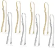 [GAROZATION] Elegant Crossback Shoulder Straps Bra Extenders Non-slip Lingerie Strap Holders for Women 4 Pairs Bra Holders for Strapless Bras