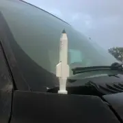 Gloss White MOAB Billet Stubby Short Antenna 5.5" AM FM For Jeep Wrangler JK (for: Jeep)