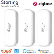 Tuya WIFI / ZigBee Smart Temperature And Humidity Sensor Battery Powered ZigBee