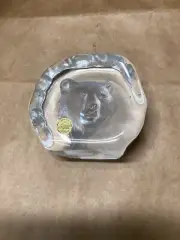 Cristal d’ Arques France Genuine Lead Crystal Polar Bear Paperweight Decorative