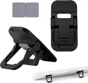 2pcs Flip Computer Keyboard Stand for Desktop, Mini Computer Cooling Stand Invisible Heightened Dual Tilted Adjustable Keyboard Riser Ergonomic Office Desk Accessories for Notebook (Black)