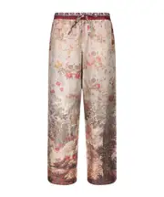Elastic waist casual pants L,M Nude