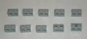 LEGO NEW 1x2 Light Bluish Grey Technic Brick 2 Holes (10x) 4211541 Brick 32000