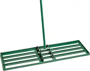 LANDZIE Lawn Leveling Rake – 36" Steel Handle Yard Leveler, Lawn Level Tool for Creating a Flat Surface - Works for Soil, Dirt, Topdressing, and Ground