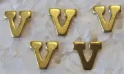 MILITARY MEDAL RIBBON ATTACHMENT LETTER "V" FOR VALOUR LOT OF 5 DEVICES