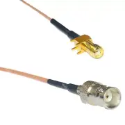 RG178 SMA Female PCB to BNC FEMALE Coax RF Cable USA-Ship