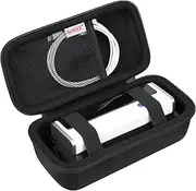 BOVKE Carrying Case Compatible with Checkme/Wellue Bluetooth Blood Pressure Monitor for Home Use, Portable Digital Wireless BP Cuff Automatic Upper Arm Machine Holder with Mesh Pouch, Black+Black