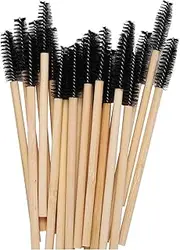 500pcs Eyelash Mascara Wands Disposable Eco-friendly Bamboo Handle Makeup Brushes Eye Lash Extension Tool Kit Black