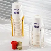Household Paper Cup Storage Rack Coffee DispenserAcrylic Holder Cups Desktop US