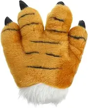 [Homoyoyo] 1Pcs Single Animal Paw Claw Gloves,Animal Paw Mitten,Tiger Paw Gloves Leopard Claw Dinosaur Claw Bear Claw Glove