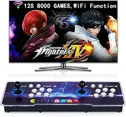 RegiisJoy【 8000 Games in 1 】 Arcade Game Console WiFi Function Pandoras Box 12S, Download/Save/Pause/Hide/Search Games, 1280x720, 4 Players, 3D Games