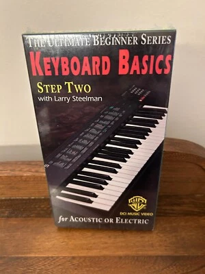 Vintage VHS Keyboard Basics Step Two Beginner Series Acoustic or Electric Sealed