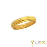 在飛比找誠品線上優惠-【Just Gold 鎮金店】金生守候 黃金對戒女戒(窄版)