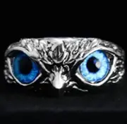 Owl Eye Ring TRILLIONAIRE MAKER OCCULT wealth money promotion luck Attract A+