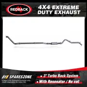 Redback 3" Exhaust & Resonator No cat for Mazda BT-50 UP UR 3.2L 11/11-06/16
