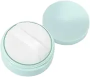 harayaa Empty Loose powder containers with Puff for Loose Powder, Blush, Foundation Accessories Durable Small Size Lightweight Delicate Workmanship, Green