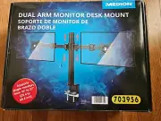 New Medion Single Monitor Arm, up to 27" Monitor Desk Mount - NIB
