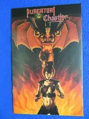 PURGATORI VS. CHASTITY #1436/1500 PAINTED COVER DYNAMIC FORCES 2000 W/CERT.
