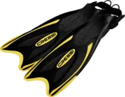 Cressi Palau LAF Open Heel Snorkel Fins - Yellow