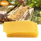 10 Bee Hive Wax Frames Beeswax Foundation For Honeycomb Sheet рц ▲ Q8V6