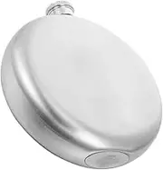 Generic Metal Flask Small Stainless Steel Flask Cap Portable Drink Flask for Outdoor Activities 5 oz White