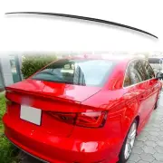 Painted Black(Custom OK) ABS Rear Boot Spoiler For Audi A3 S3 RS3 8V Saloon